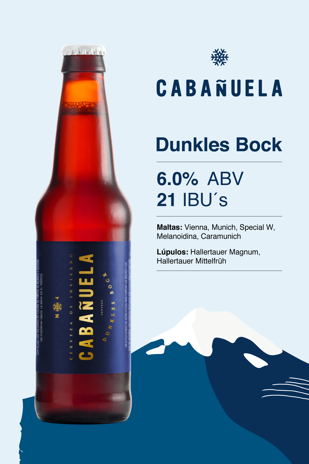 CERVEZA CABAÑUELA INVIERNO BOTELLA 12 PACK 355 ML