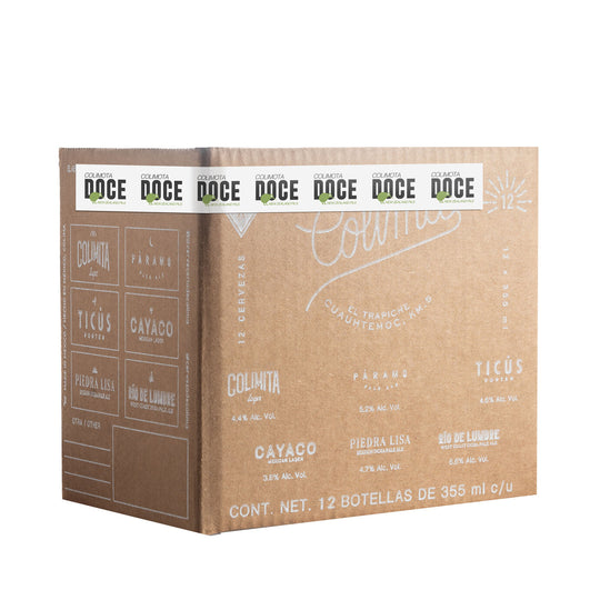 12 PACK CERVEZA COLIMOTA 12 NZ PILS BOTELLA 355 ML
