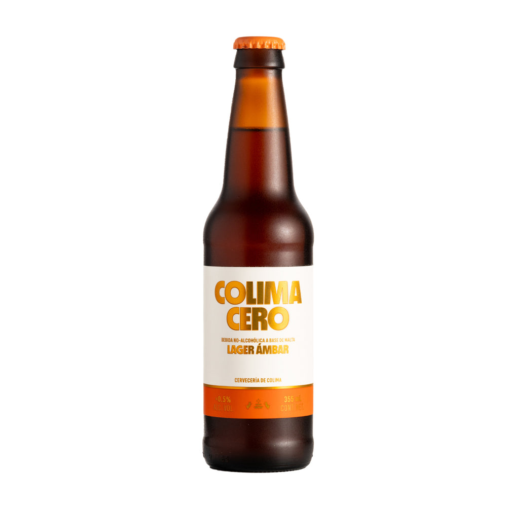 12 PACK COLIMA CERO ESTILO LAGER AMBAR BOTELLA 355 ML