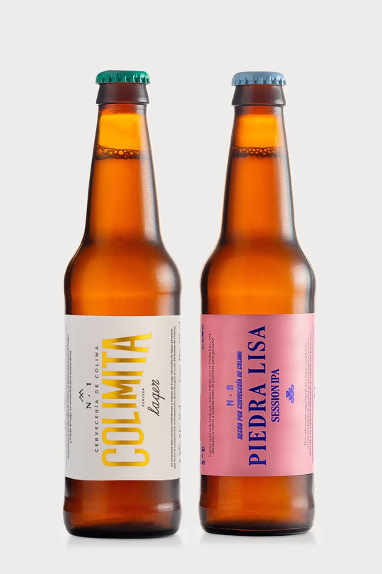 24 PACK CERVEZAS COLIMITA & PIEDRA LISA BOTELLA 355 ML