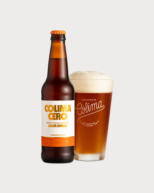 12 PACK COLIMA CERO ESTILO LAGER AMBAR BOTELLA 355 ML