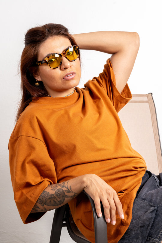 PLAYERA OVERSIZED TERRACOTA CDC RDL