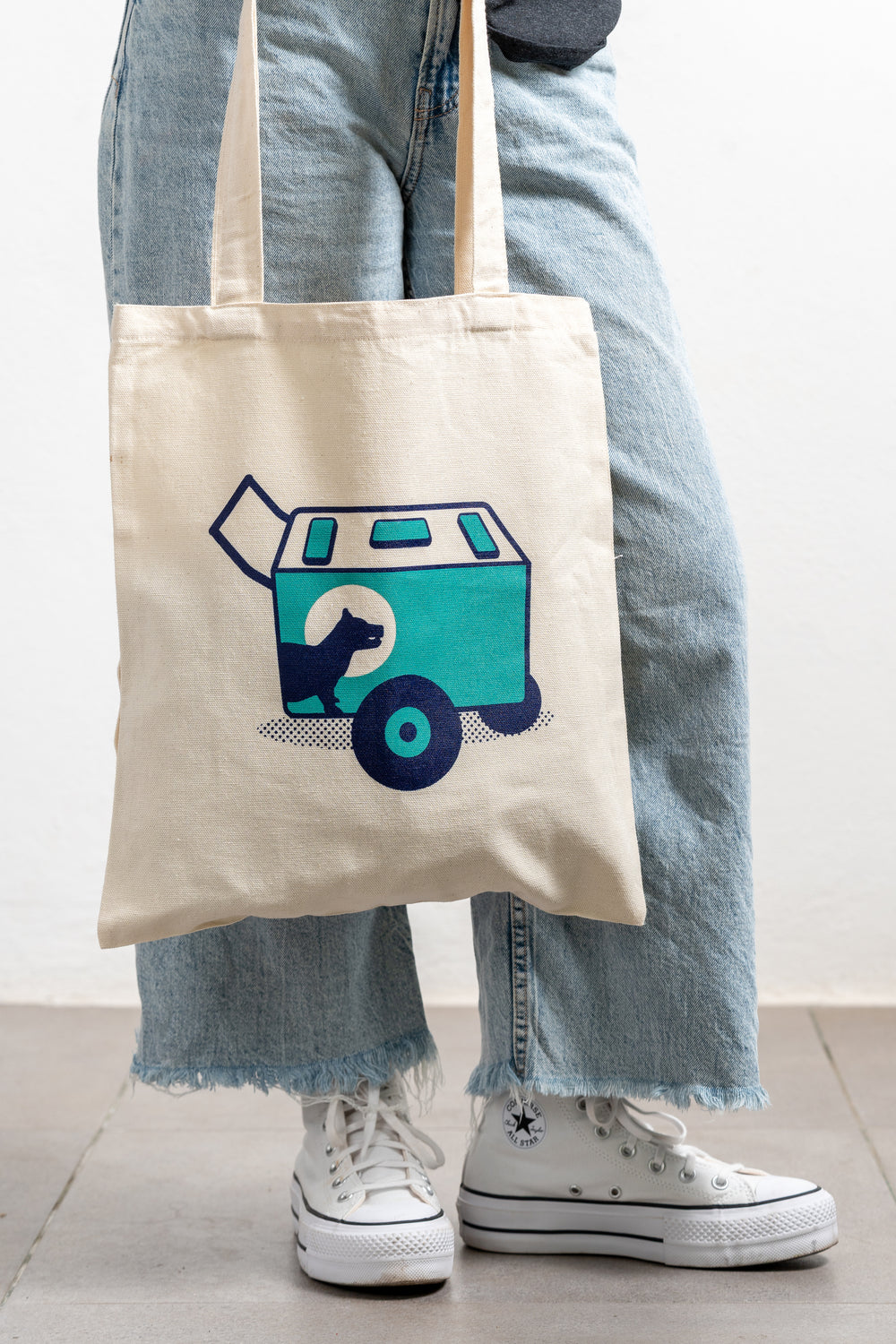 BOLSO TOTE 100% ALGODON CARRITO PALETERO