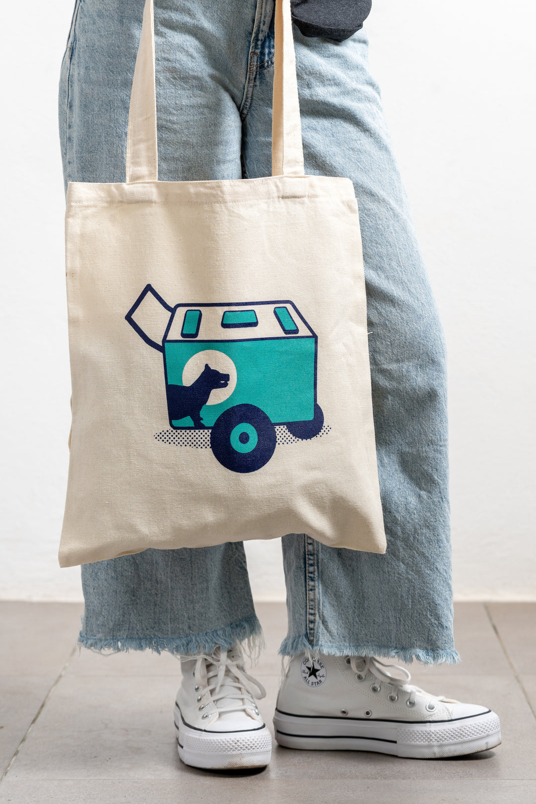 BOLSO TOTE 100% ALGODON CARRITO PALETERO