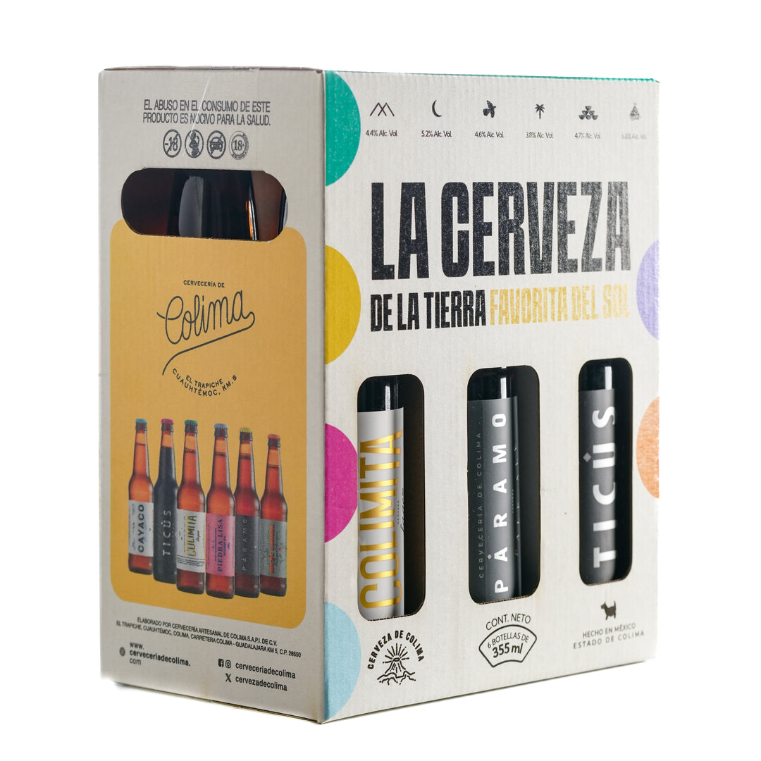 6 PACK CERVEZA DE LINEA BOTELLA 355 ML