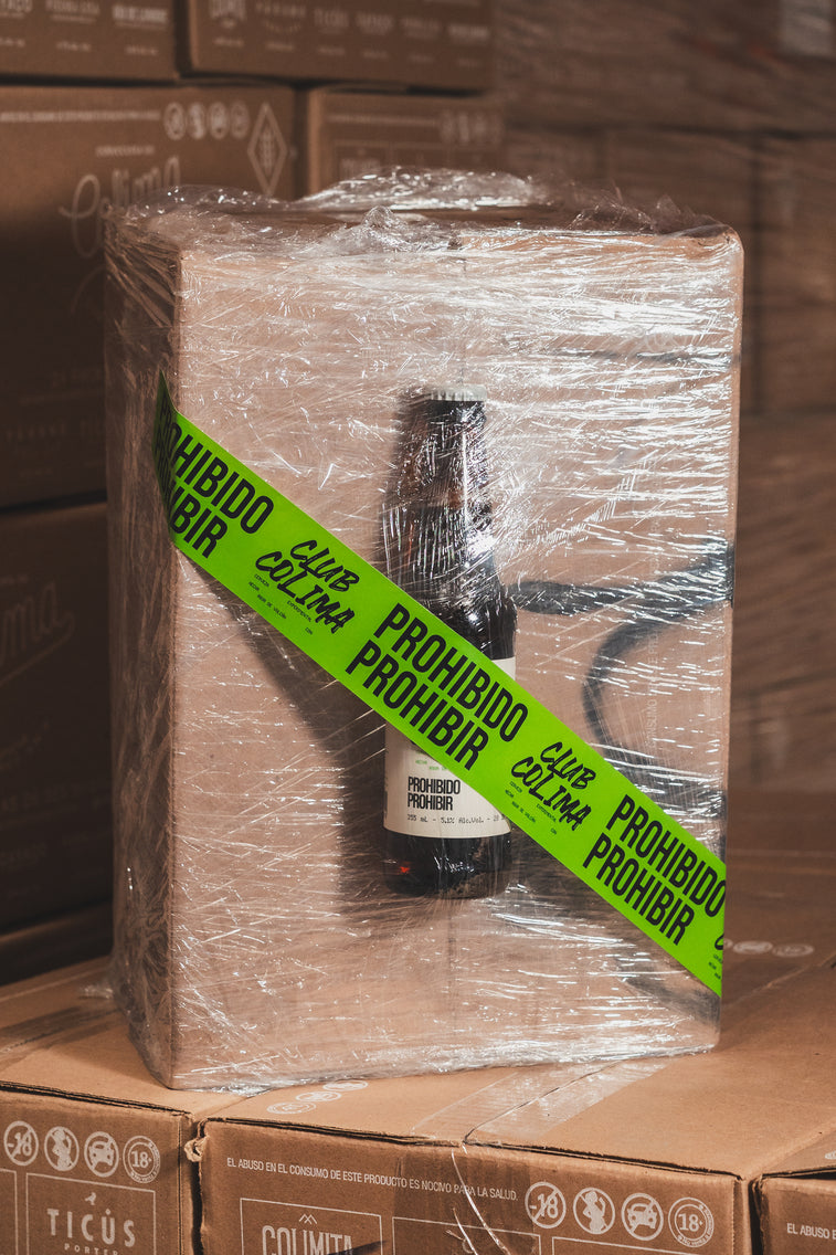 12 PACK PROHIBIDO PROHIBIR CLUB COLIMA PRE PROHIBITION LAGER BOTELLA 355 ML