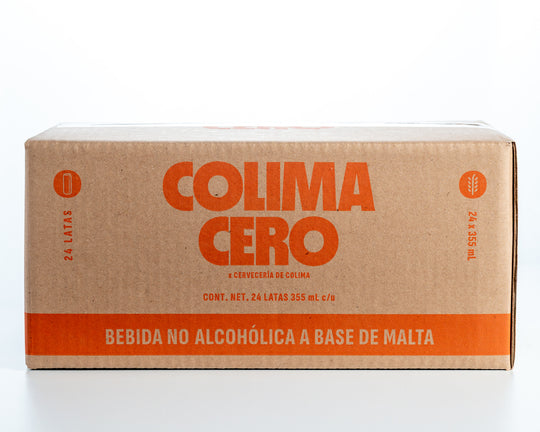 24 PACK COLIMA CERO ESTILO LAGER AMBAR LATA 355 ML