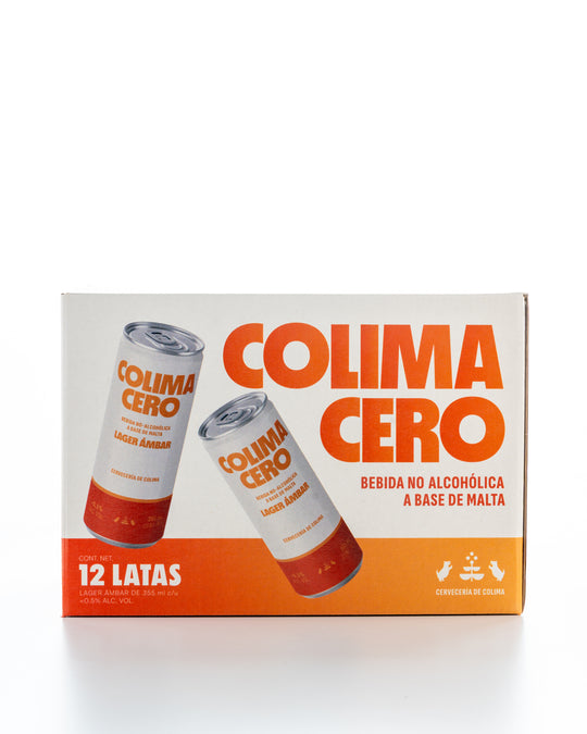 12 PACK COLIMA CERO ESTILO LAGER AMBAR LATA 355 ML