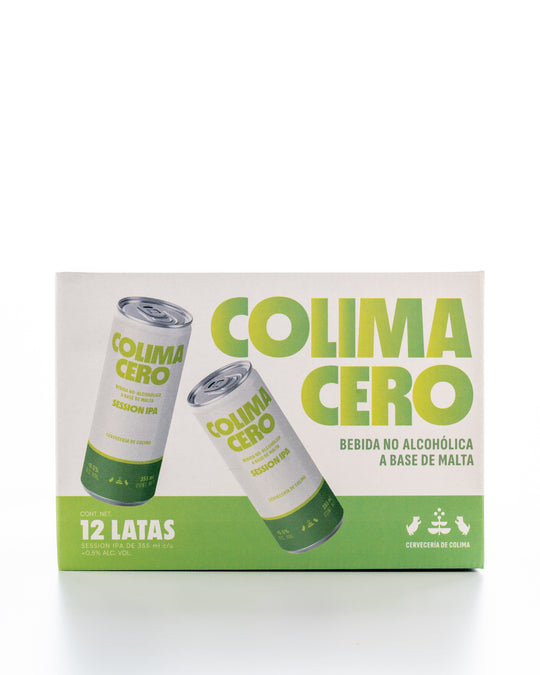 12 PACK COLIMA CERO ESTILO SESSION IPA LATA 355 ML