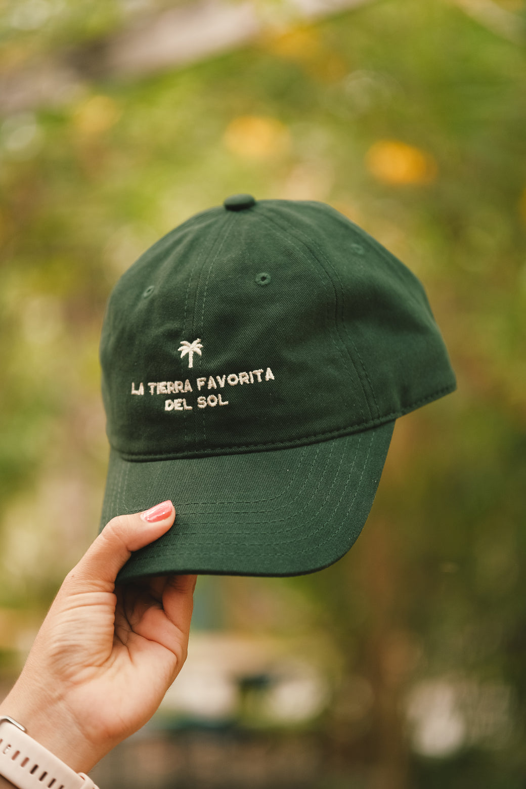 GORRA VERDE BOTELLA LA TIERRA FAVORITA DEL SOL