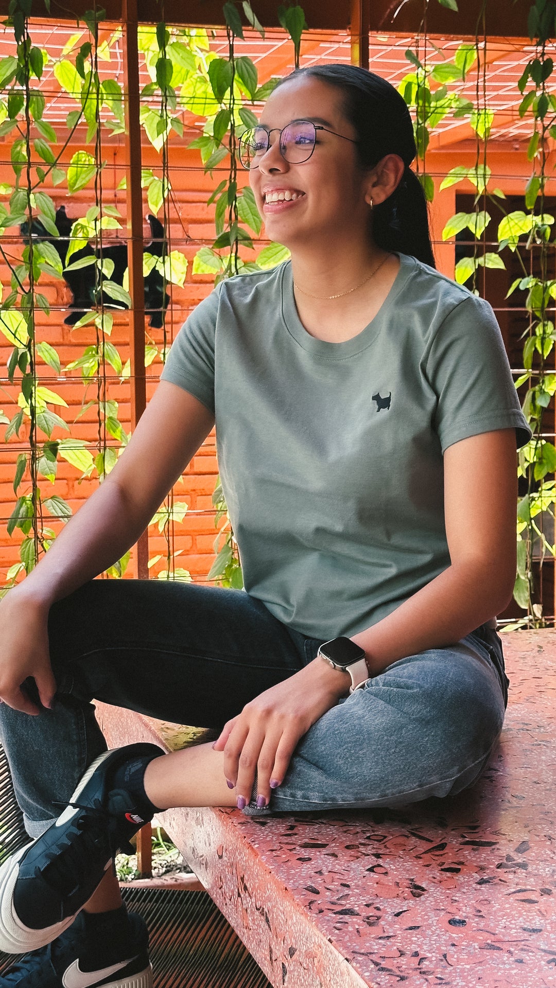 BSCS PLAYERA MUJER BORDADA TLALCHICHI VERDE