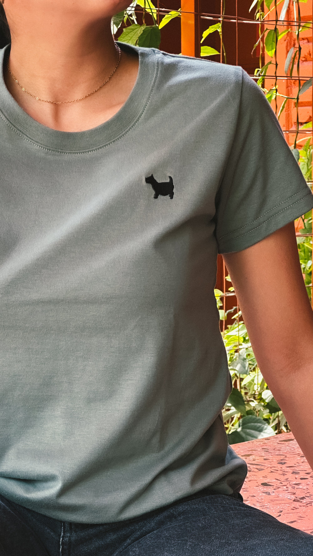 BSCS PLAYERA MUJER BORDADA TLALCHICHI VERDE