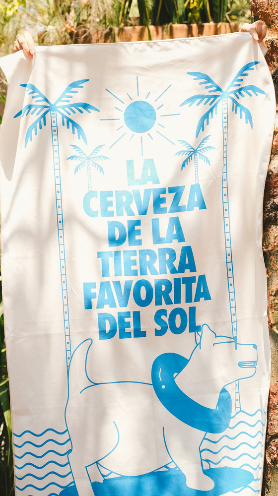 TOALLA MICROFIBRA VERANO AZUL