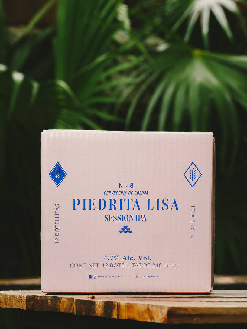 12 PACK CERVEZA PIEDRITA LISA BOTELLA 210 ML