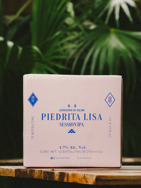 12 PACK CERVEZA PIEDRITA LISA BOTELLA 210 ML
