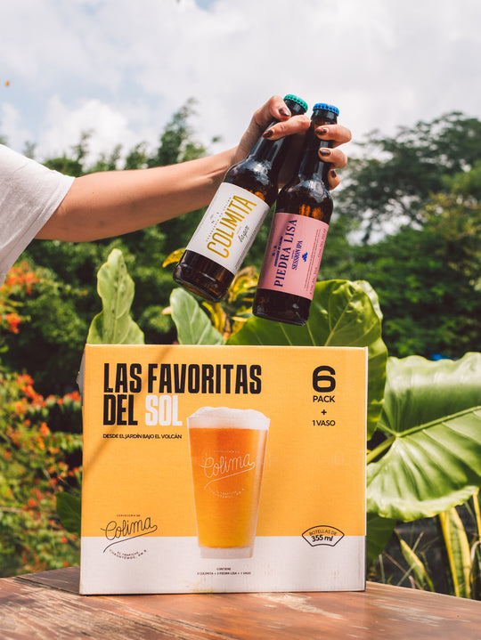 6 PACK LAS FAVORITAS DEL SOL + VASO