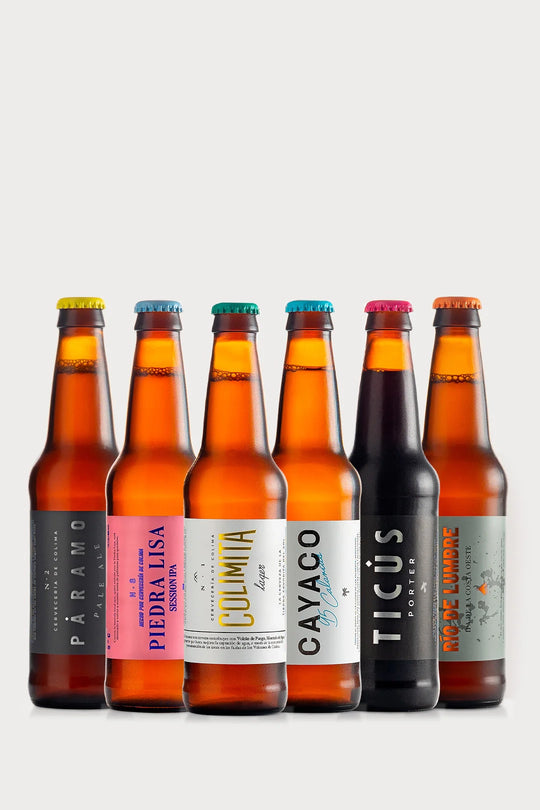 6 PACK CERVEZA DE LINEA BOTELLA 355 ML