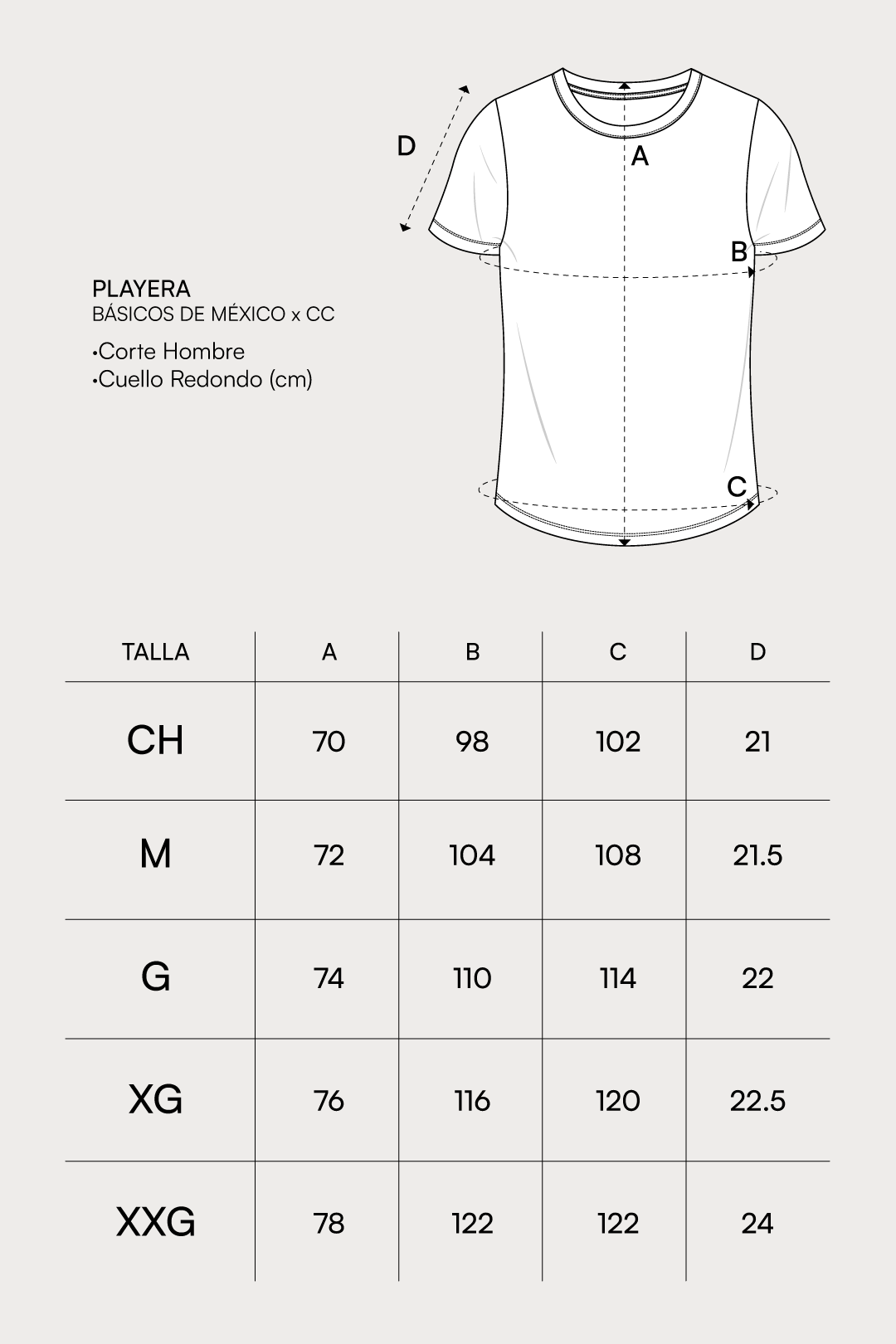 PLAYERA GRIS PÁRAMO x BÁSICOS DE MEXICO