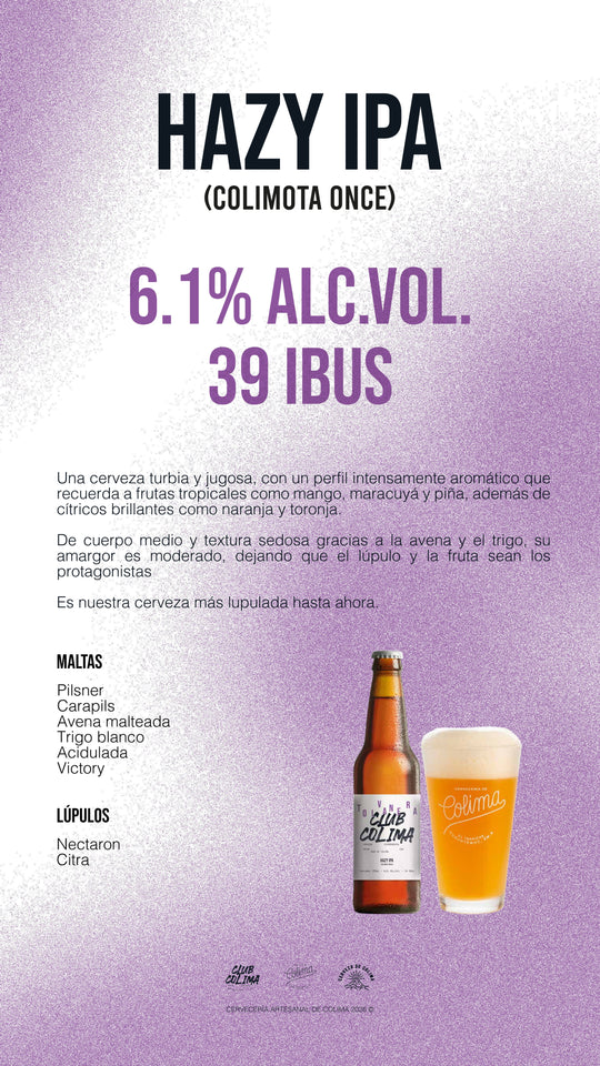 12 PACK CERVEZA TOLVANERA HAZY IPA BOTELLA 355 ML