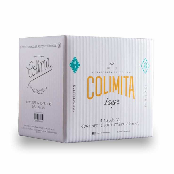 12 PACK CERVEZA COLIMITA BOTELLA 210 ML
