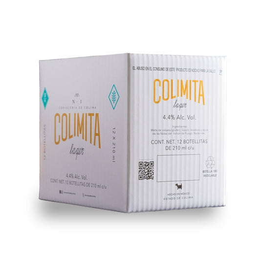 12 PACK CERVEZA COLIMITA BOTELLA 210 ML