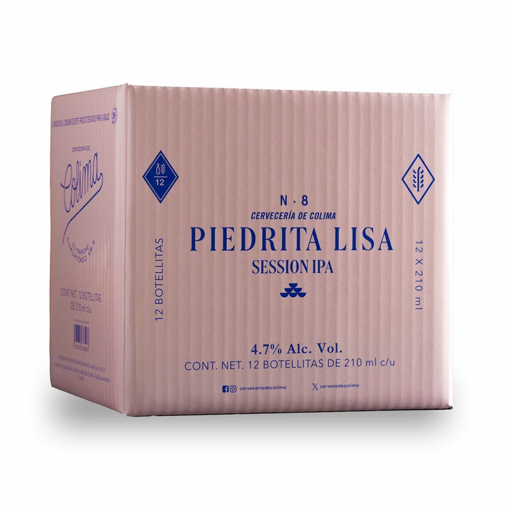 12 PACK CERVEZA PIEDRITA LISA BOTELLA 210 ML