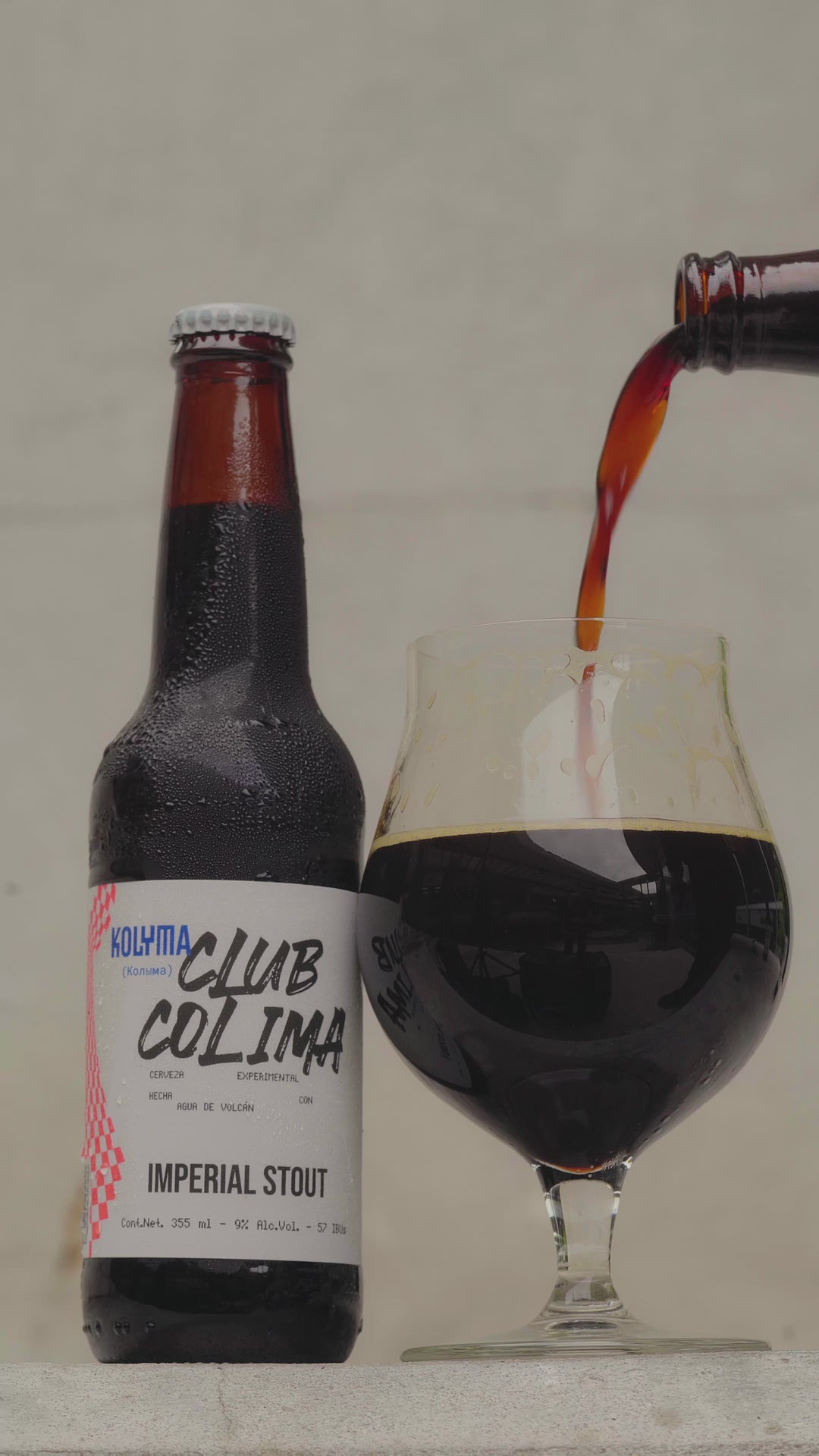 12 PACK CERVEZA KOLYMA IMPERIAL STOUT BOTELLA 355 ML
