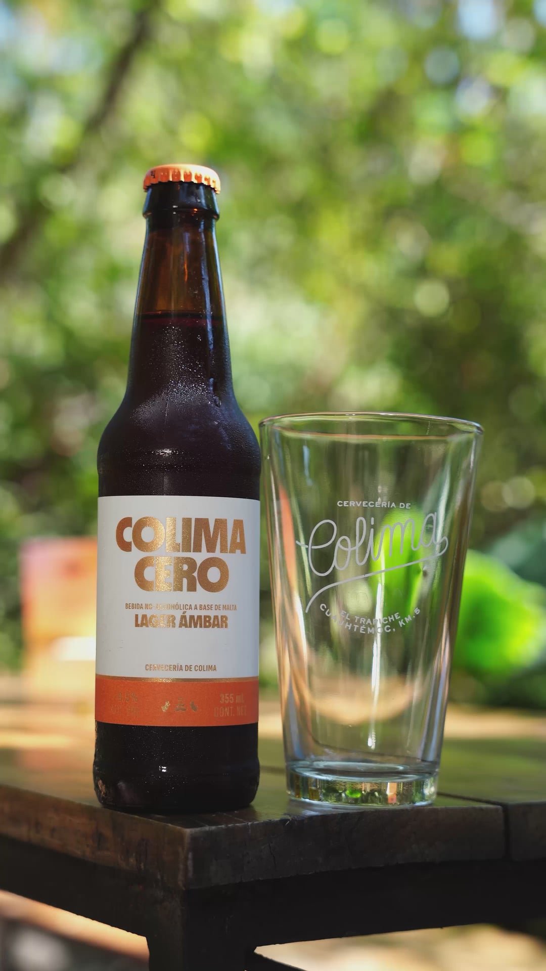 12 PACK COLIMA CERO ESTILO LAGER AMBAR BOTELLA 355 ML