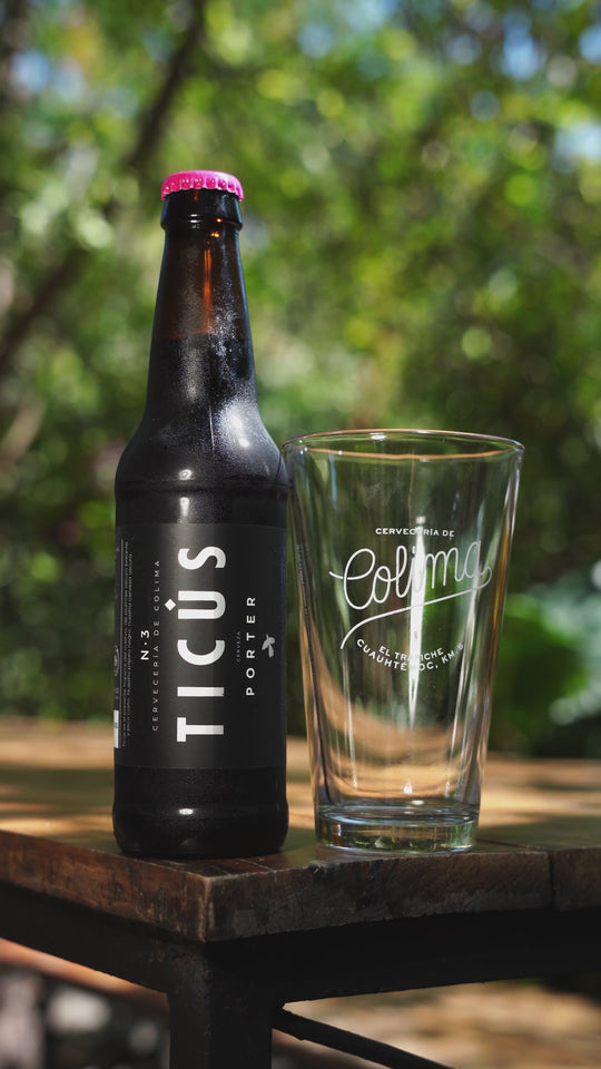 12 PACK CERVEZA TICÚS PORTER BOTELLA 355 ML