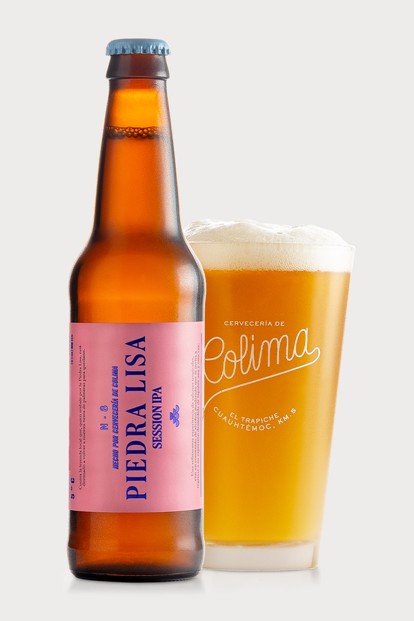 24 PACK CERVEZA PIEDRA LISA SESSION IPA BOTELLA 355 ML