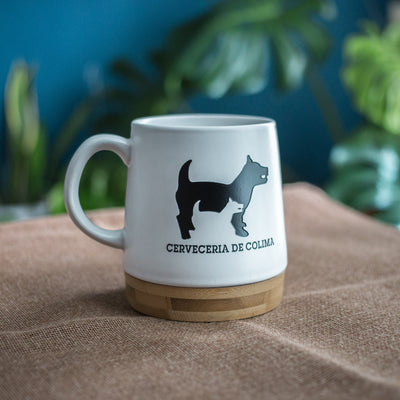 TAZA CERÁMICA BLANCA CERVECERÍA DE COLIMA 475 ML